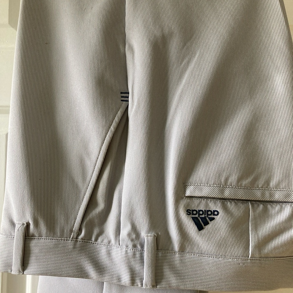 adidas Gray Chinos with Stripe Detail